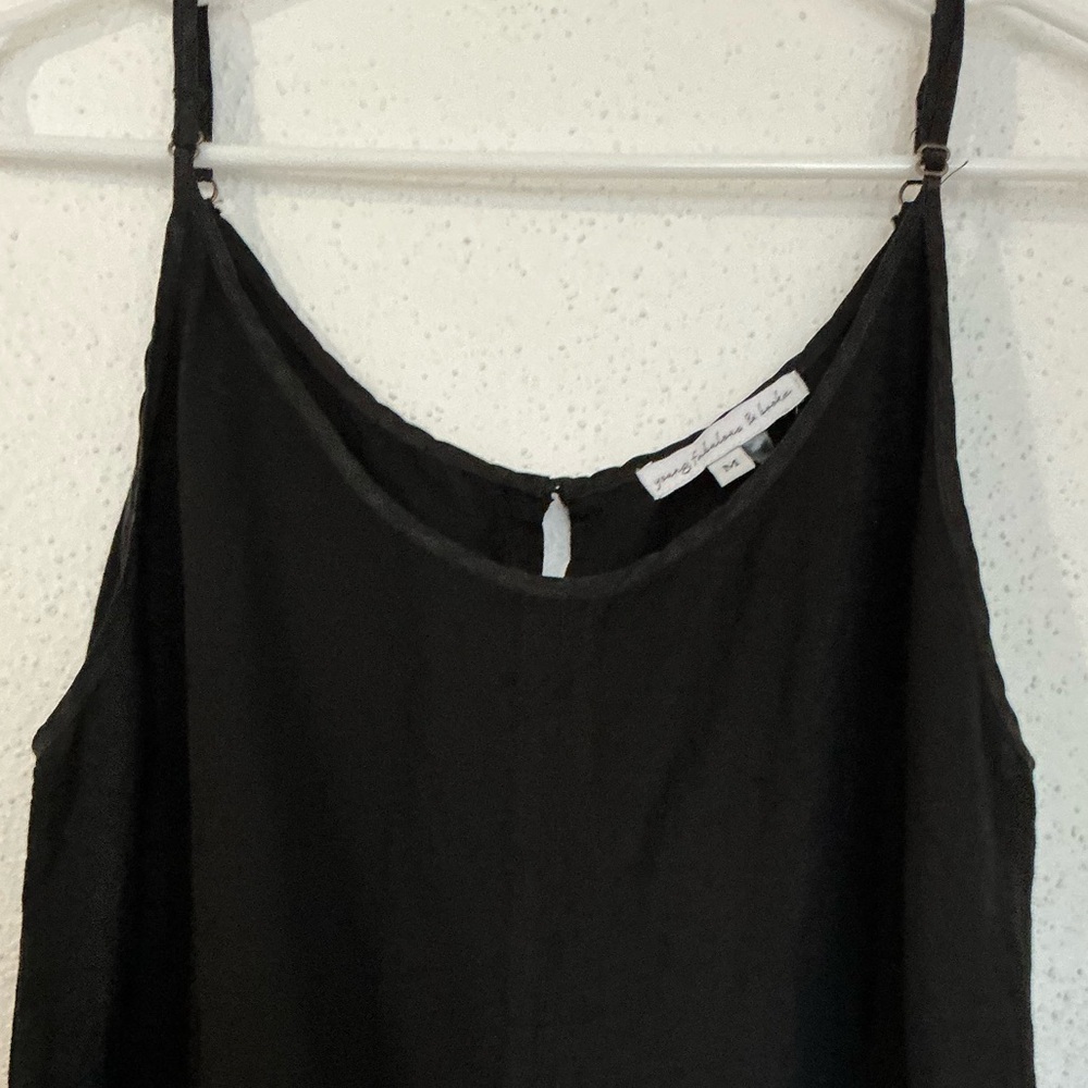 Young Fabulous Broke Tencel Linen  Pinafore Dress Medium - Picture 4 of 15